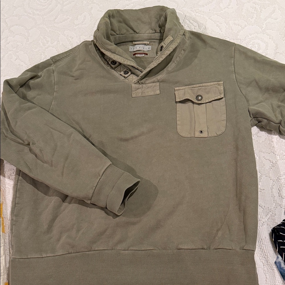 Olive Green Men's Sweatshirt